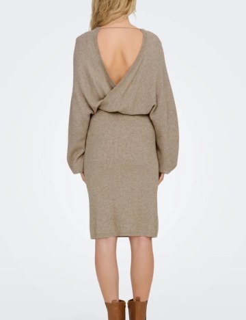 Rochie midi Only, bej