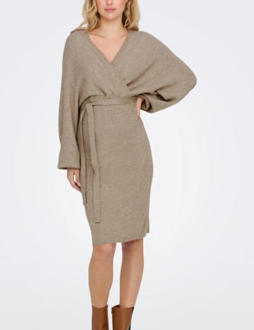 Rochie midi Only, bej