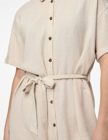 Rochie mini Pieces, bej