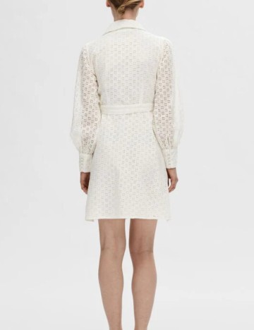 Rochie mini Selected, alb