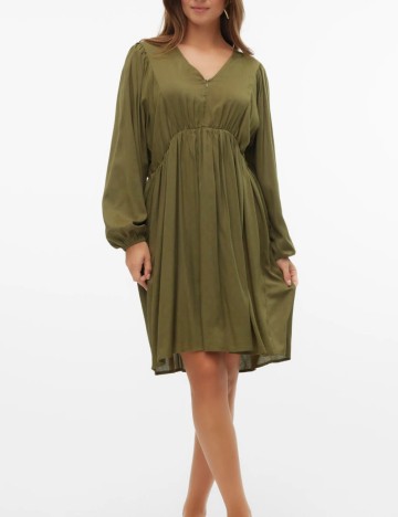Rochie mini Mamalicious, kaki