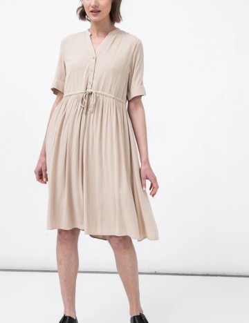Rochie mini Pieces, bej