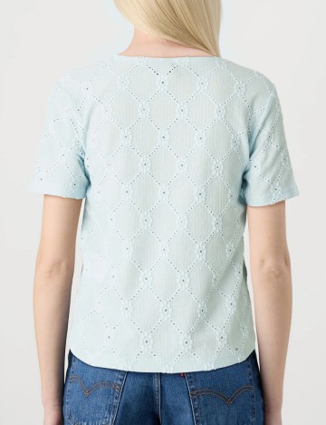 Tricou Pieces, albastru