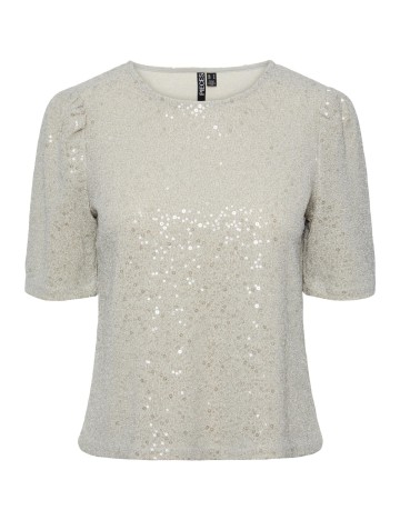 Tricou Pieces, crem