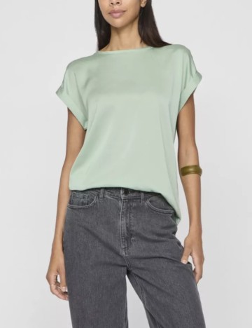 Tricou Vila, verde inchis