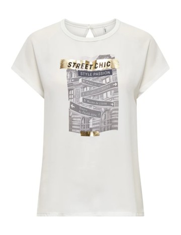 Tricou Only, alb