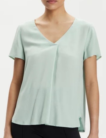 Cămașă cu mânecă scurtă Vero Moda, verde