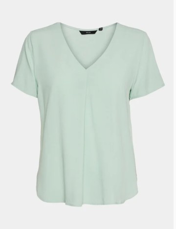 Cămașă cu mânecă scurtă Vero Moda, verde