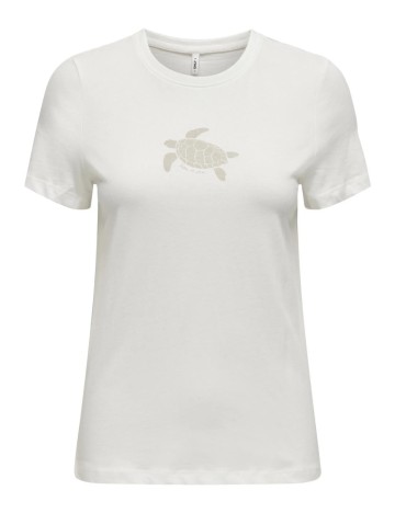 Tricou Only, alb