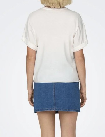 Tricou Only, alb