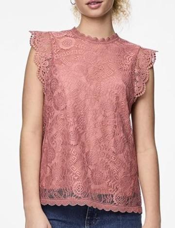 Tricou Pieces, roz