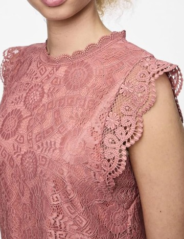 Tricou Pieces, roz