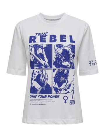 Tricou Only, alb