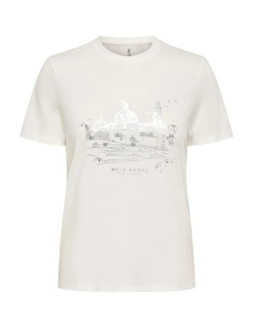 Tricou Only, alb