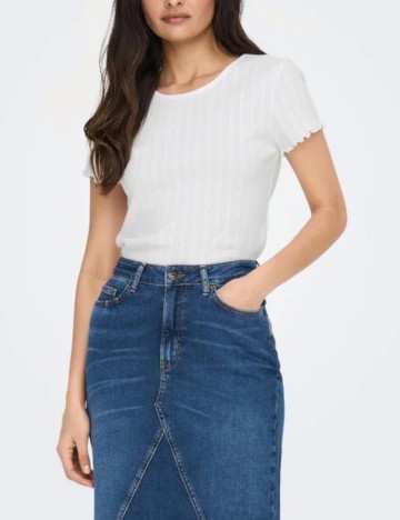 Tricou Only, alb