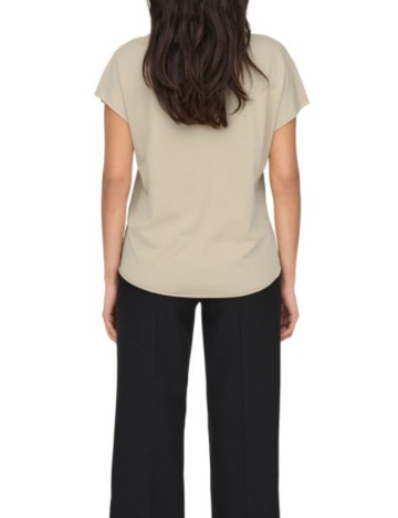 Tricou Only, crem