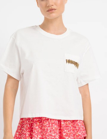 Tricou Only, alb
