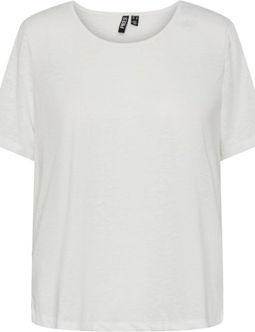 Tricou Pieces, alb
