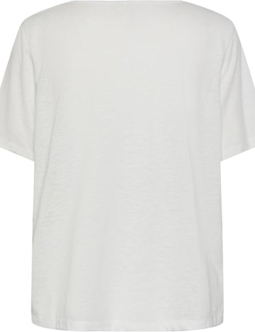 Tricou Pieces, alb