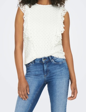 Tricou Only, alb
