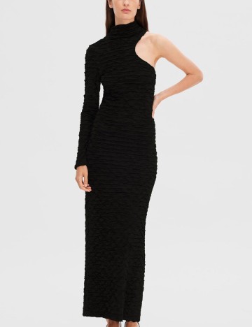 Rochie maxi Selected, negru