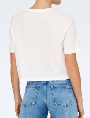 Tricou Only, alb