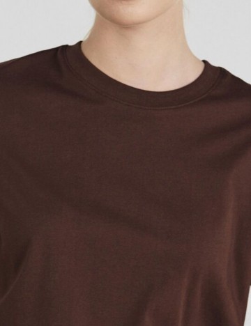 Tricou Pieces, maro