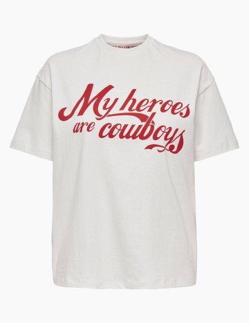 Tricou Only, alb