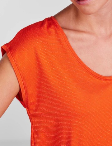 Tricou Pieces, portocaliu