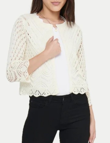 Cardigan Jdy, crem