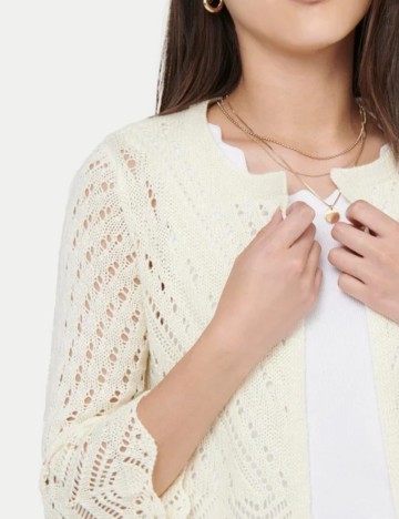 Cardigan Jdy, crem