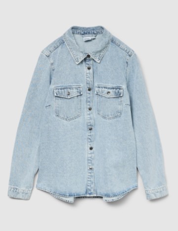 Cămașă Vero Moda, albastru