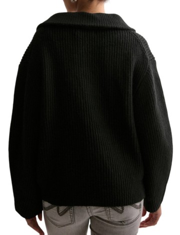 Pulover cu fermoar Only, negru