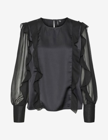 Cămașă Vero Moda, negru