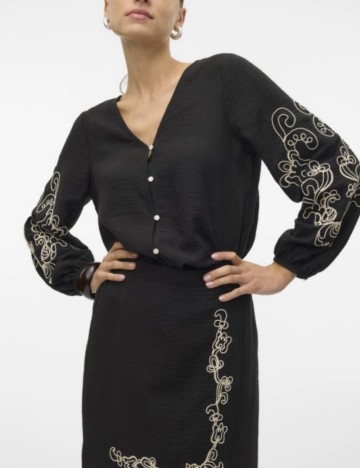 Cămașă Vero Moda, negru