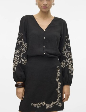 Cămașă Vero Moda, negru