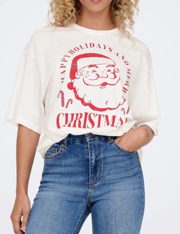 Tricou Only, alb