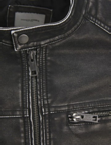 Geacă Imitație Piele Jack & Jones, gri
