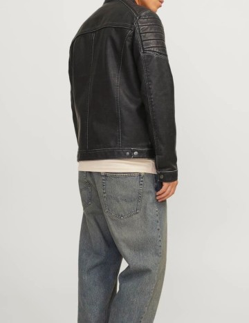 Geacă Imitație Piele Jack & Jones, gri