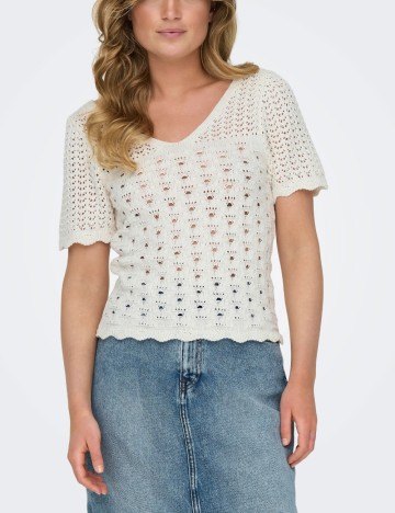 Tricou Only, alb