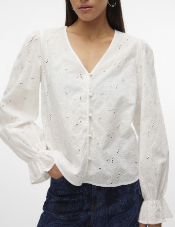 Cămașă Vero Moda, alb