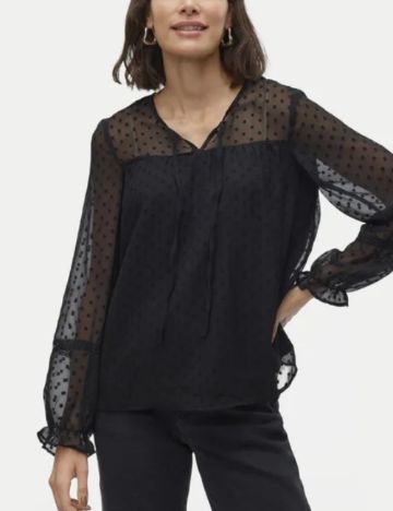 Cămașă Vero Moda, negru