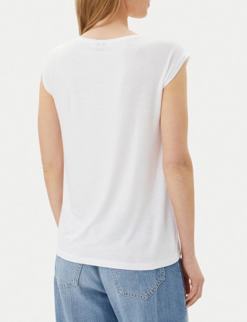 Tricou Pieces, alb
