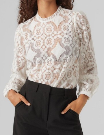 Cămașă Vero Moda, alb