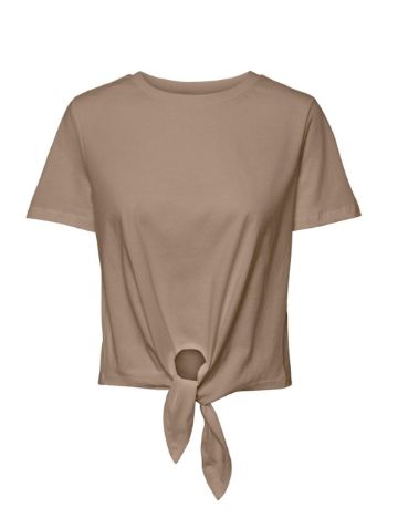 Tricou Pieces, maro