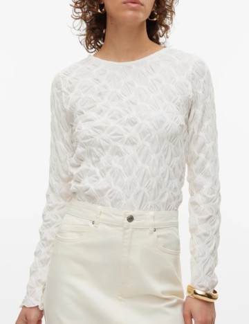 Bluză Vero Moda, crem