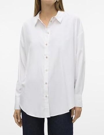 Cămașă Vero Moda, alb