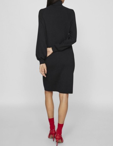 Rochie tricotată Vila, negru