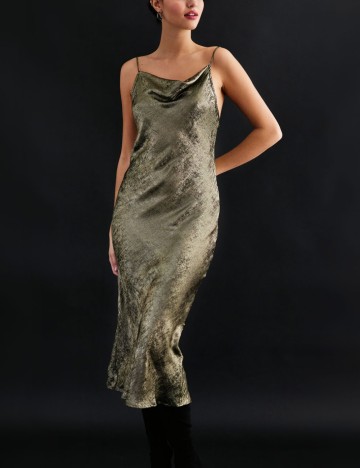 Rochie maxi Vero Moda, kaki