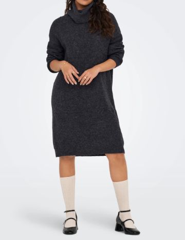 Rochie midi Only, gri